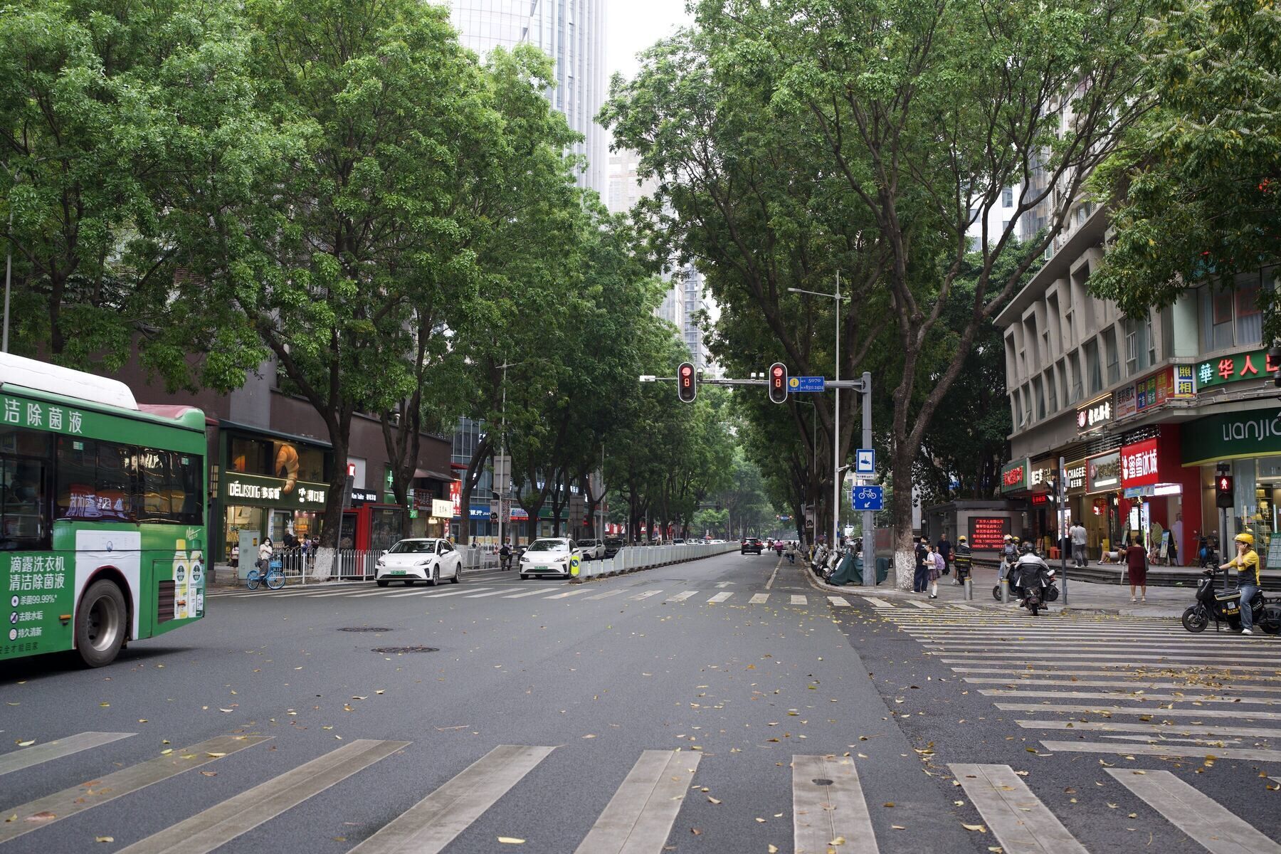 Avenida em Shanghai, China
