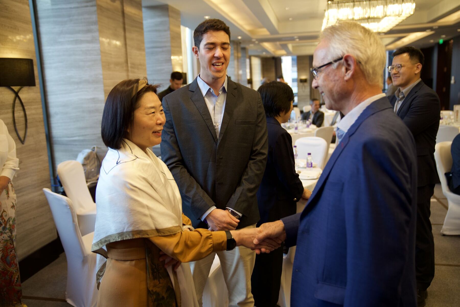Reunião de consultoria com executivos na China