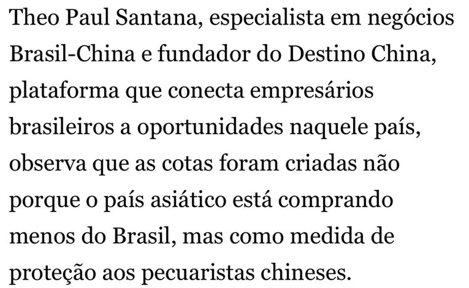 A leitura estratégica (que saiu na matéria)